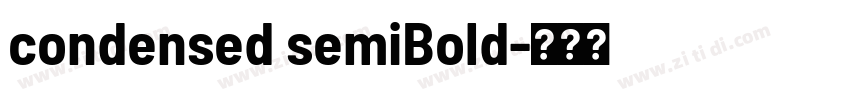 condensed semiBold字体转换